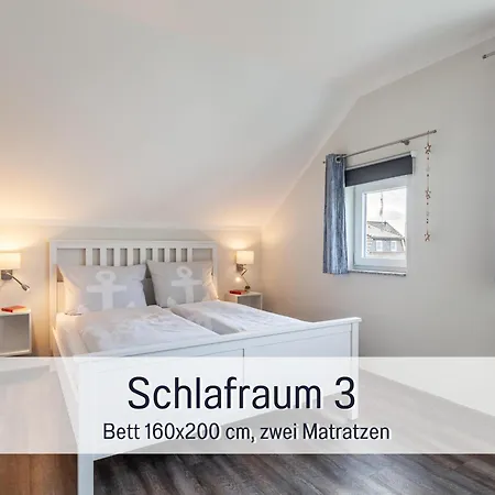 Komfortables Strandzauber Auf Fuer 8 Personen Mit 4 Schlafzimmern Und 2 Baedern בית נופש